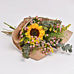 Ravishing Sunflower and Hypericum Bouquet
