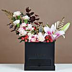 Mix Flowers and Chocolates Arrangement Box