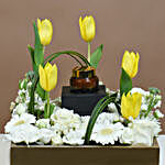 Tulips Arrangement with Solid Perfume