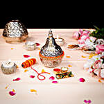 Luxurious Silver Bhaidooj Nariyal Gift