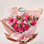 Birthday Wishes Carnations Bouquet