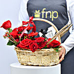 Basket of Flowers and Branded Chocolates