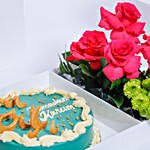 Ramadan Cake and Flowers Hamper