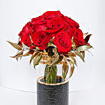 Red Roses Arrangement with Umrah Mubarak Topper