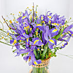 Irs Blue Flower Vase Arrangement