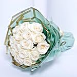 15 White Roses Bouquet | Graduation Day