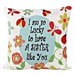 Cushion With A Message For Sister