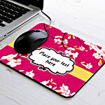 Personalised Floral Mouse Pad