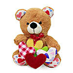 Teddy with many hearts