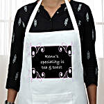 Personalised White Pinted Apron