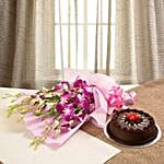 Exotic Orchids n Cake Hamper