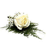 Fresh Flower White Lapel Pin
