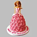 Flamboyant Barbie Cake Vanilla 2kg