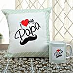 Love You Papa Cushion N Mug