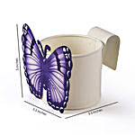 White Butterfly Planter