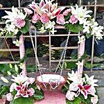 Exotic Flowers Stand Decoration