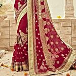 Flawless Heavy Embroidery Saree