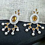 Funky Yellow Stone studded Earring