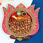 Almonds In Lotus Thali