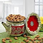 Decorated Karwa With Almonds