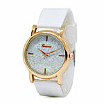 White Sparkle Watch For Women