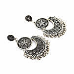 Ethnic Silver Ghungroo Earrings