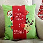Smiling Santa Christmas Cushion