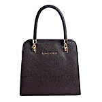 Lino Perros Leatherette Brown Handbag