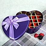 Assorted Chocolates Purple Heart Box