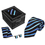 Black N Blue Tie Set