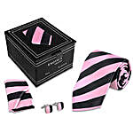 Black N Pink Tie Set
