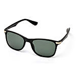 MTV Unisex Black Green Wayfarer Sunglasses