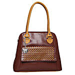 Butterflies Elegant Brown Handbag