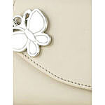 Butterflies Fashionable Cream Wallet