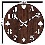 Cards Special Brown Wall Clock