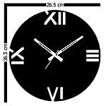 Roman Black Wall Clock