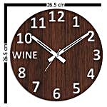 Wine Wall Clock Brown