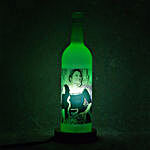 Perosnalized Mothers Day Green Bottle Lamp
