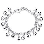 Silver Plated Women Charm Bracelet