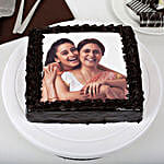 Rich Chocolate Mothers Day Photo Cake 1kg Eggless