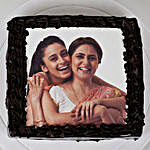 Rich Chocolate Mothers Day Photo Cake 1kg Eggless