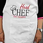 Personalized Head Chef White Apron