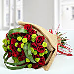Classic Red Roses Hand Tied Bouquet