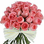 Enticing 30 Pink Roses Bunch