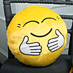 Hugging Smiley Cushion Yellow