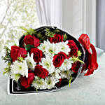 Red Roses & White Daisies Bouquet
