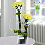 Yellow Carnations Arrangement