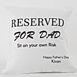 Reserved For Dad Personalized Mug And Cushion Combo