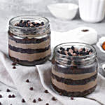 Vivacious Chocolate Jar Cake Set of 2