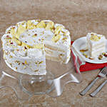 Vanilla Flavored Pista Rasmalai Cake 2 kg Eggless